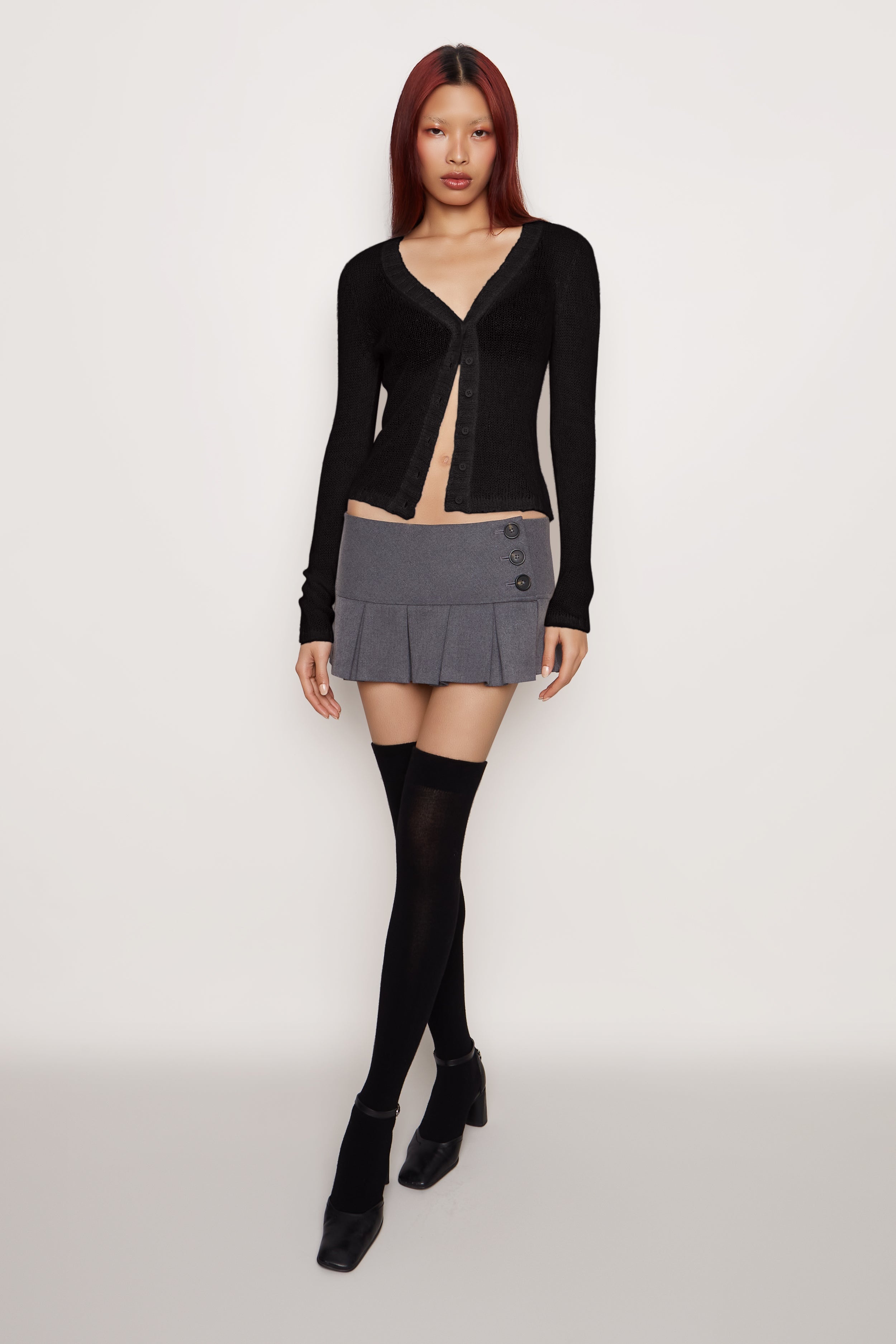 FULL LENGTH MOHAIR CARDIGAN - 5