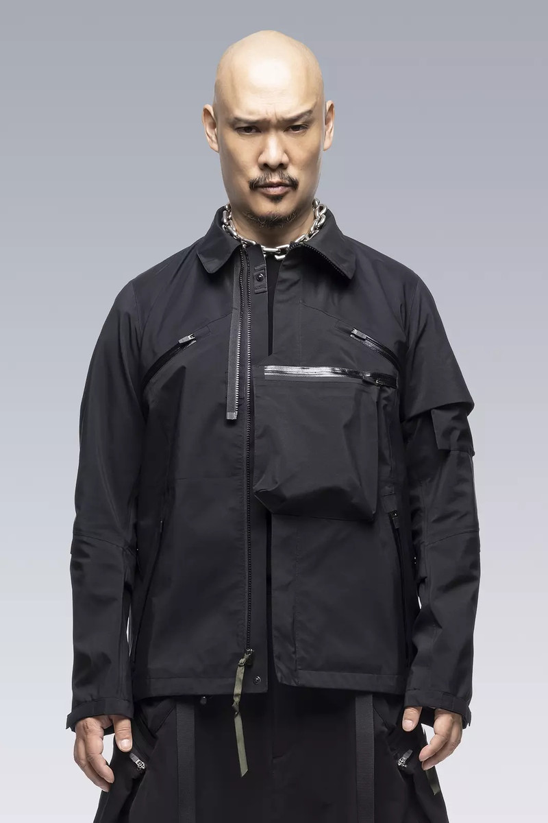 ジャケット・アウター ACRONYM J1A-GT KR ACRONYM J1A-GTKR-BKS KR EX 3L Gore-Tex® Pro Interops Jacket Black