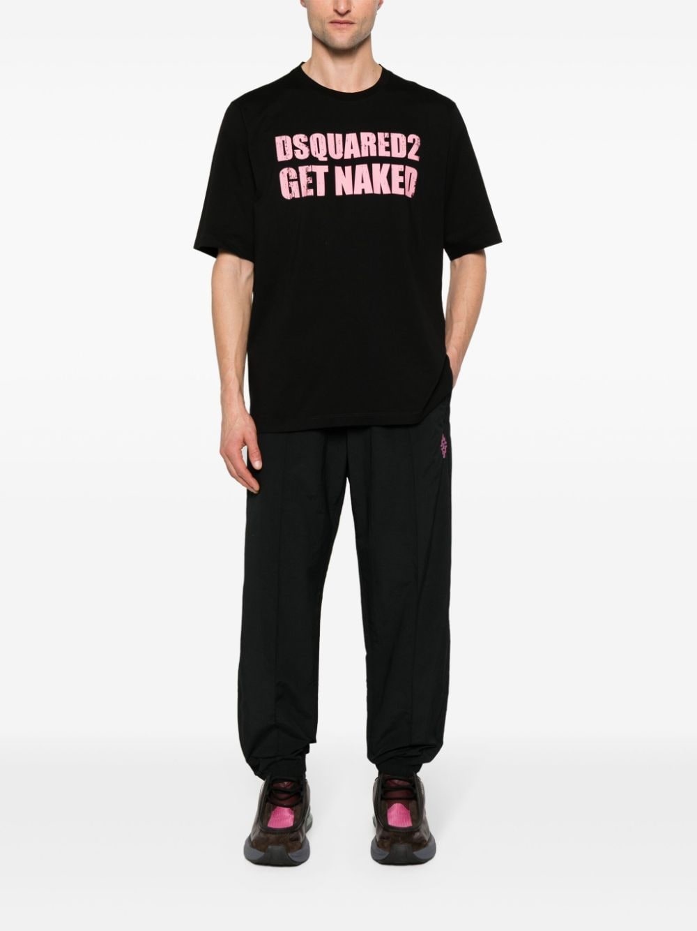 Cross-motif track pants - 2