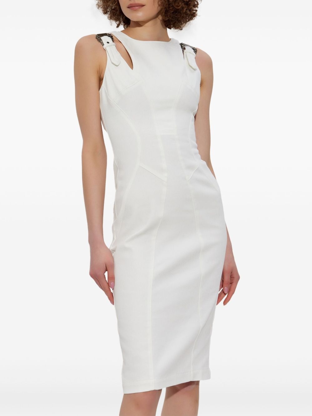 rear slit midi dress - 3