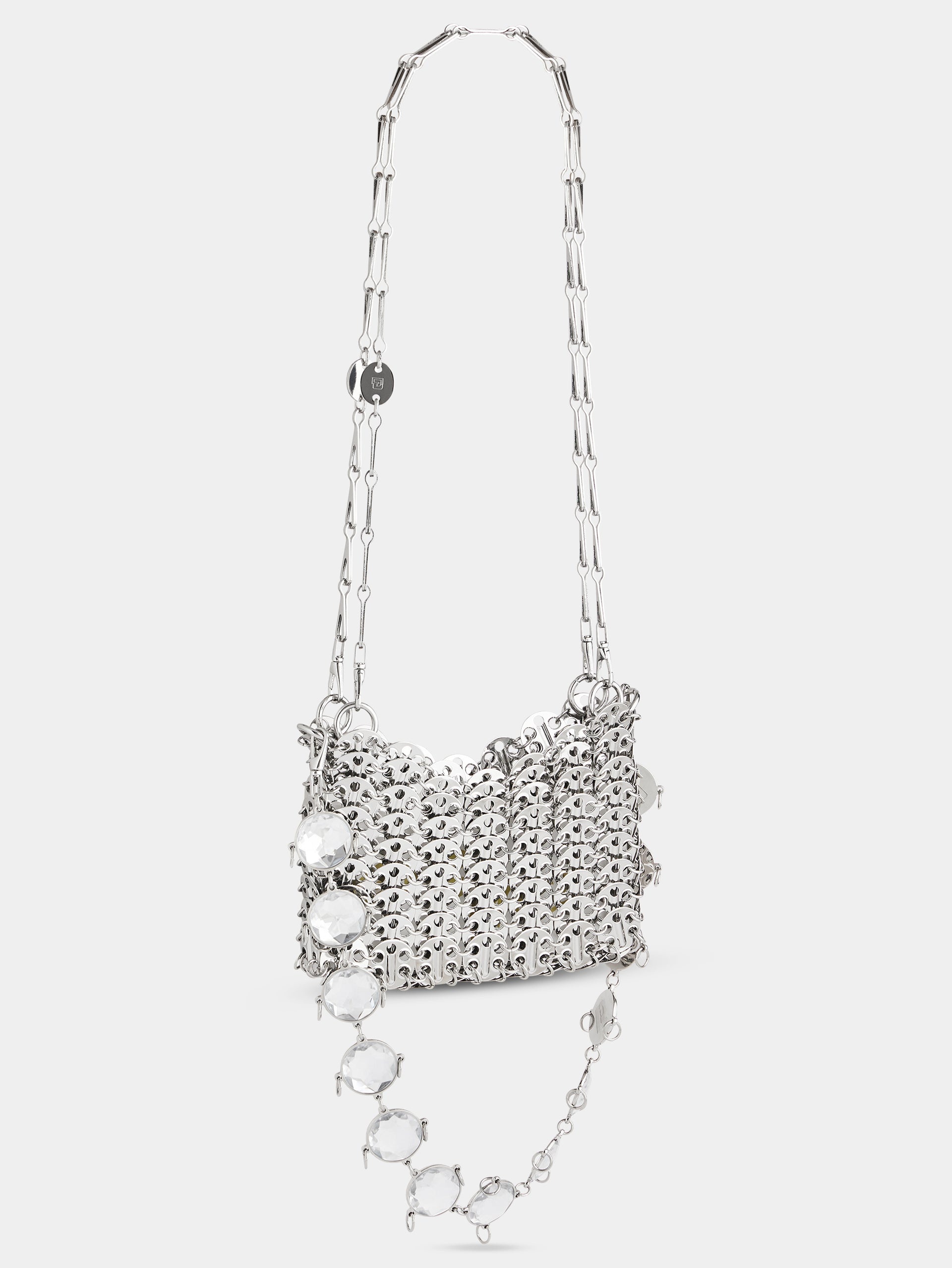 ICONIC NANO 1969 BAG WITH OVERSIZED CRYSTALS CHAIN - 2