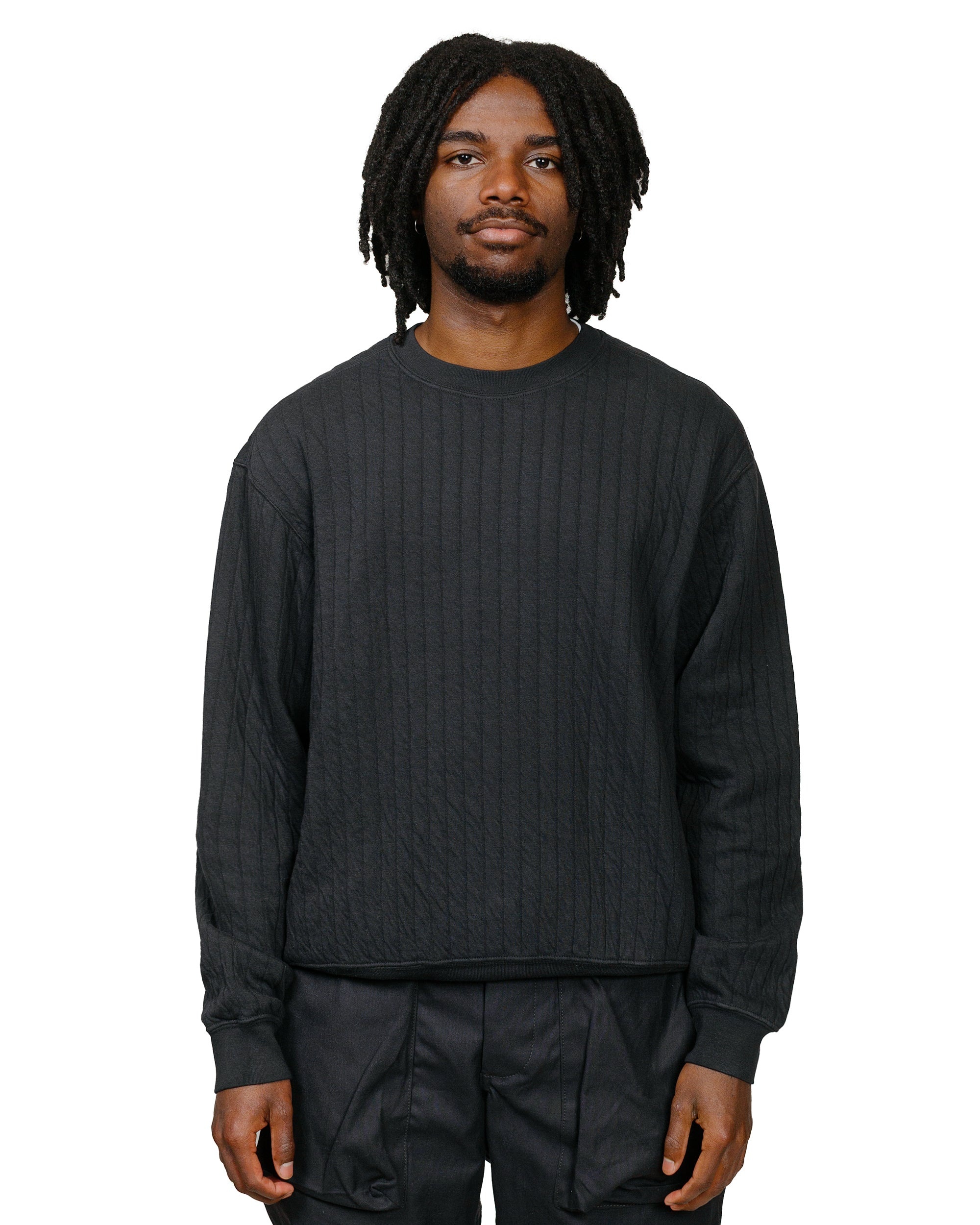 Quilted Crewneck Anthracite - 2