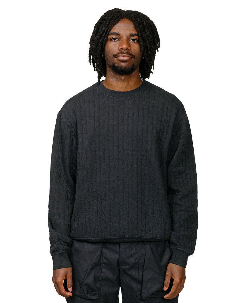 LADY WHITE CO. Quilted Crewneck Anthracite outlook