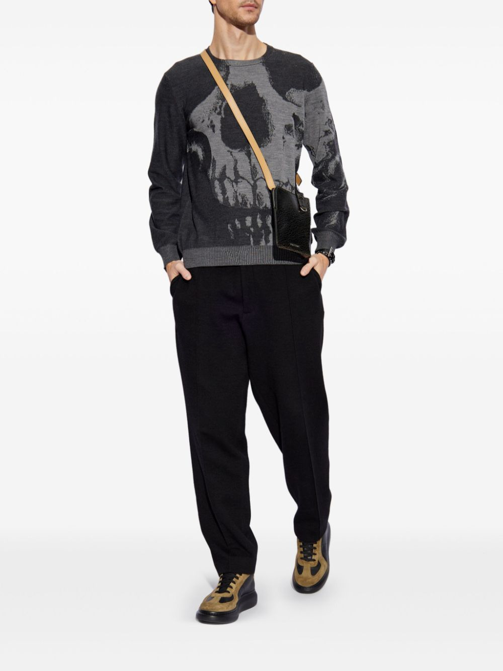 Alexander Mcqueen Men Skull Print Sweater - 5