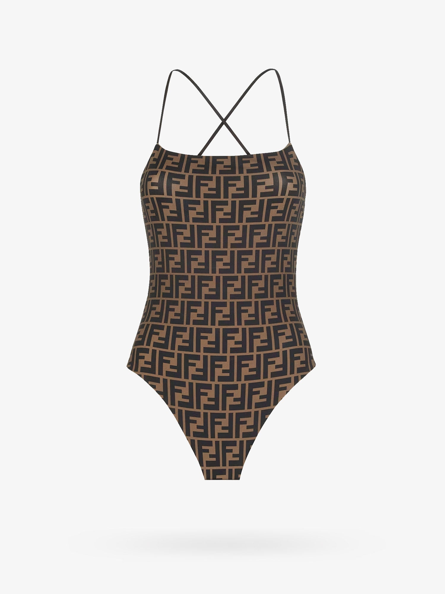 Fendi Woman Swimsuit Woman Brown Swimwear - 4
