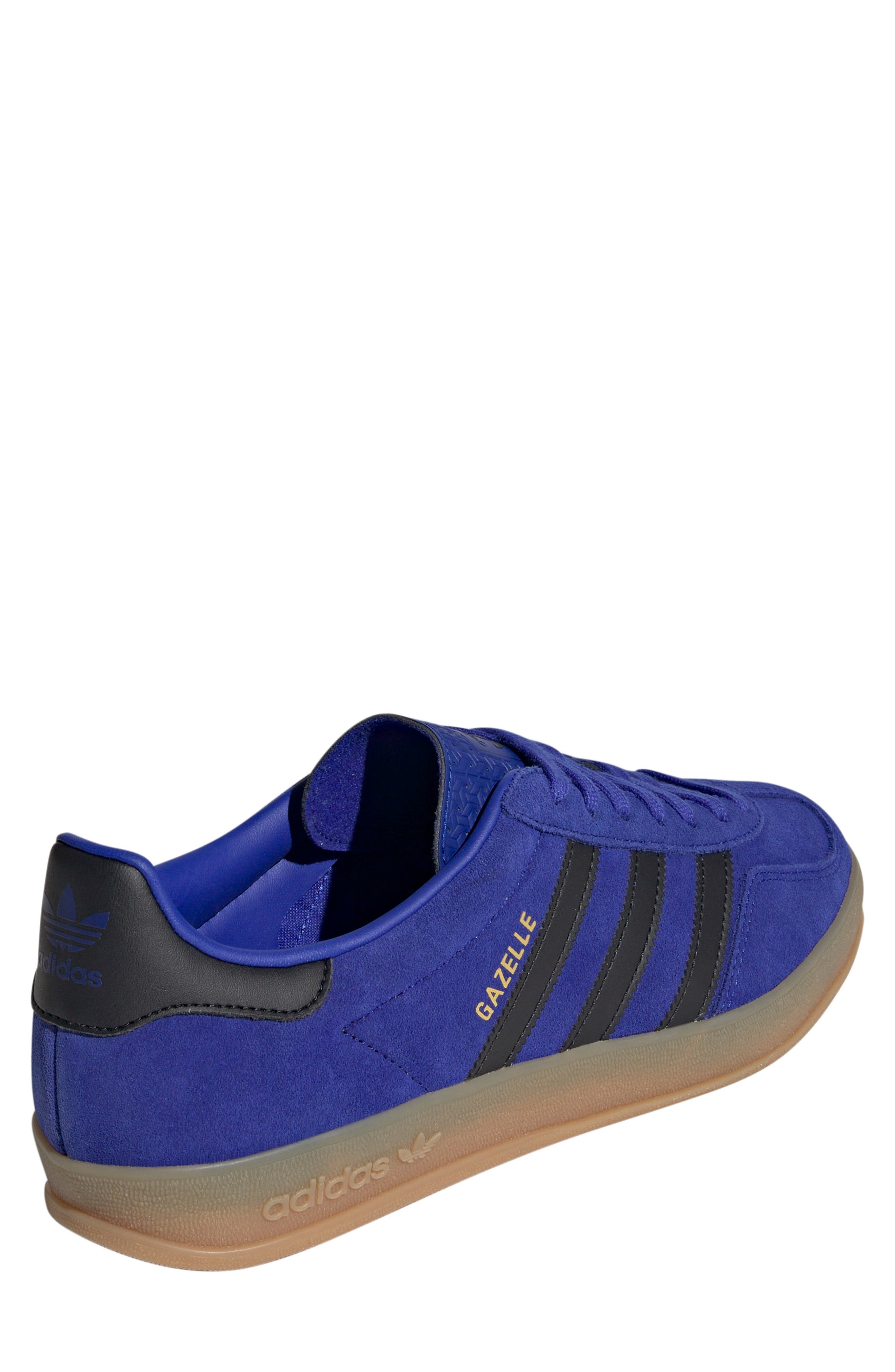 adidas Gazelle Indoor Sneaker in Lucid Blue/black/gold Metallic at Nordstrom - 2