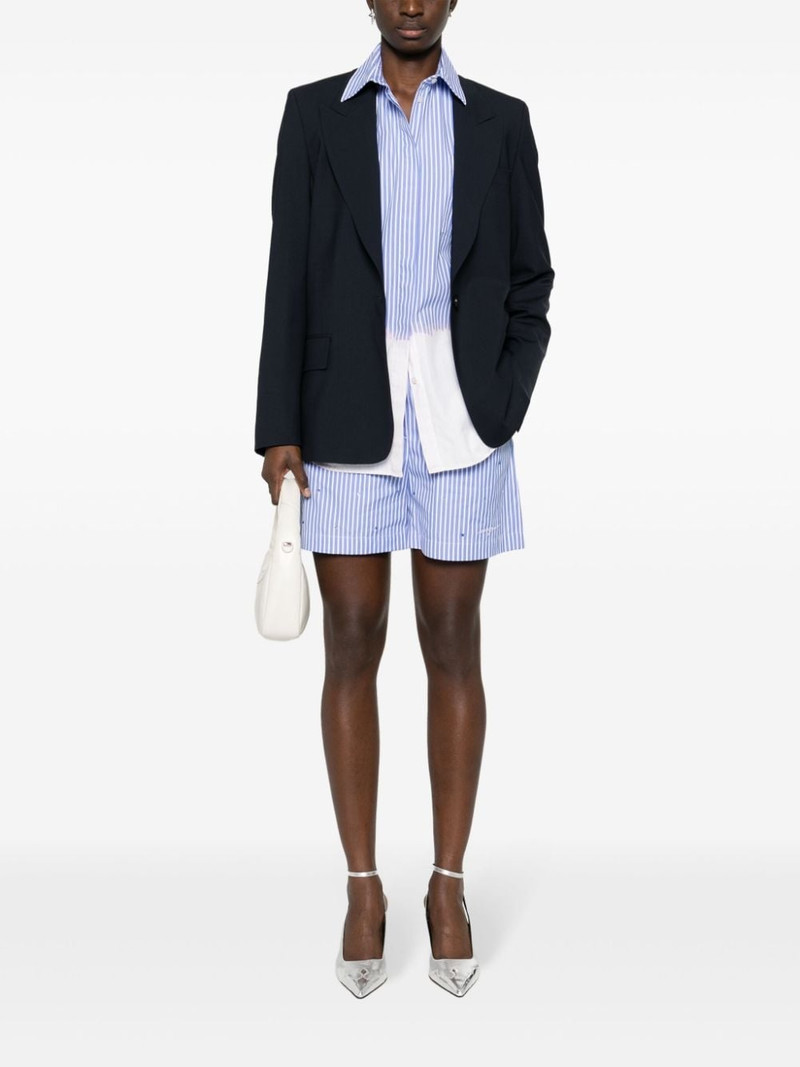 MSGM single-breasted virgin wool blazer outlook