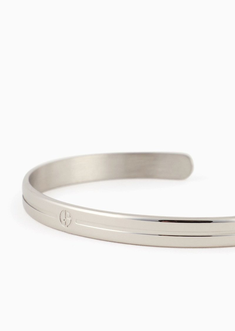 GIORGIO ARMANI Silver bangle outlook