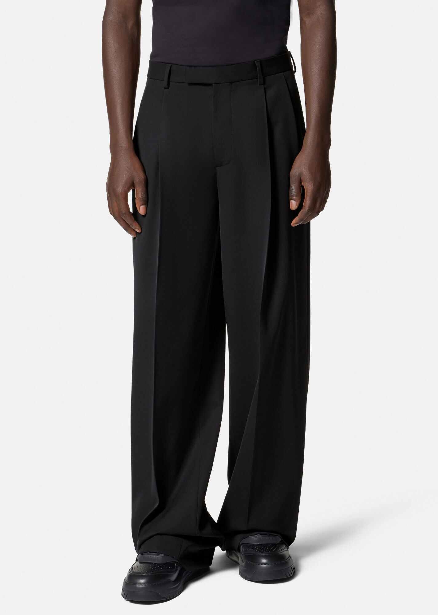 Pleated Wool Pants - 3