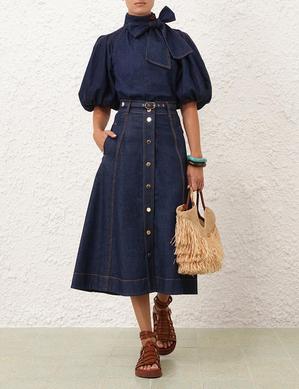 ILLUMINATE A LINE SKIRT - 2