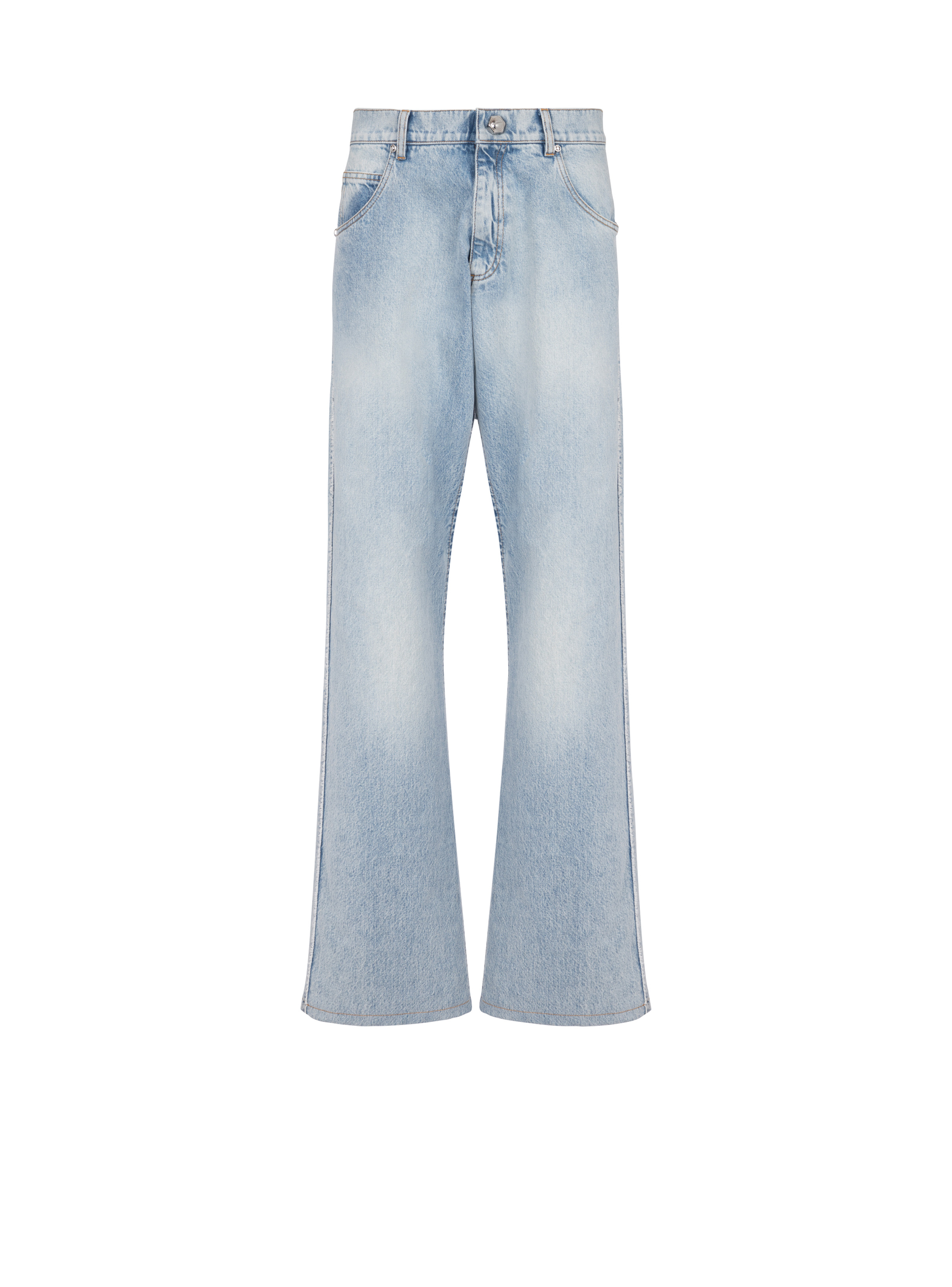 Cotton wide-leg jeans - 1