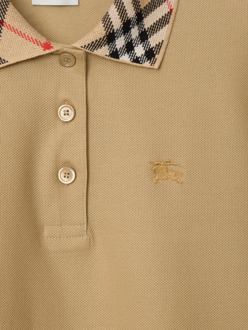 cotton polo shirt dress - 5