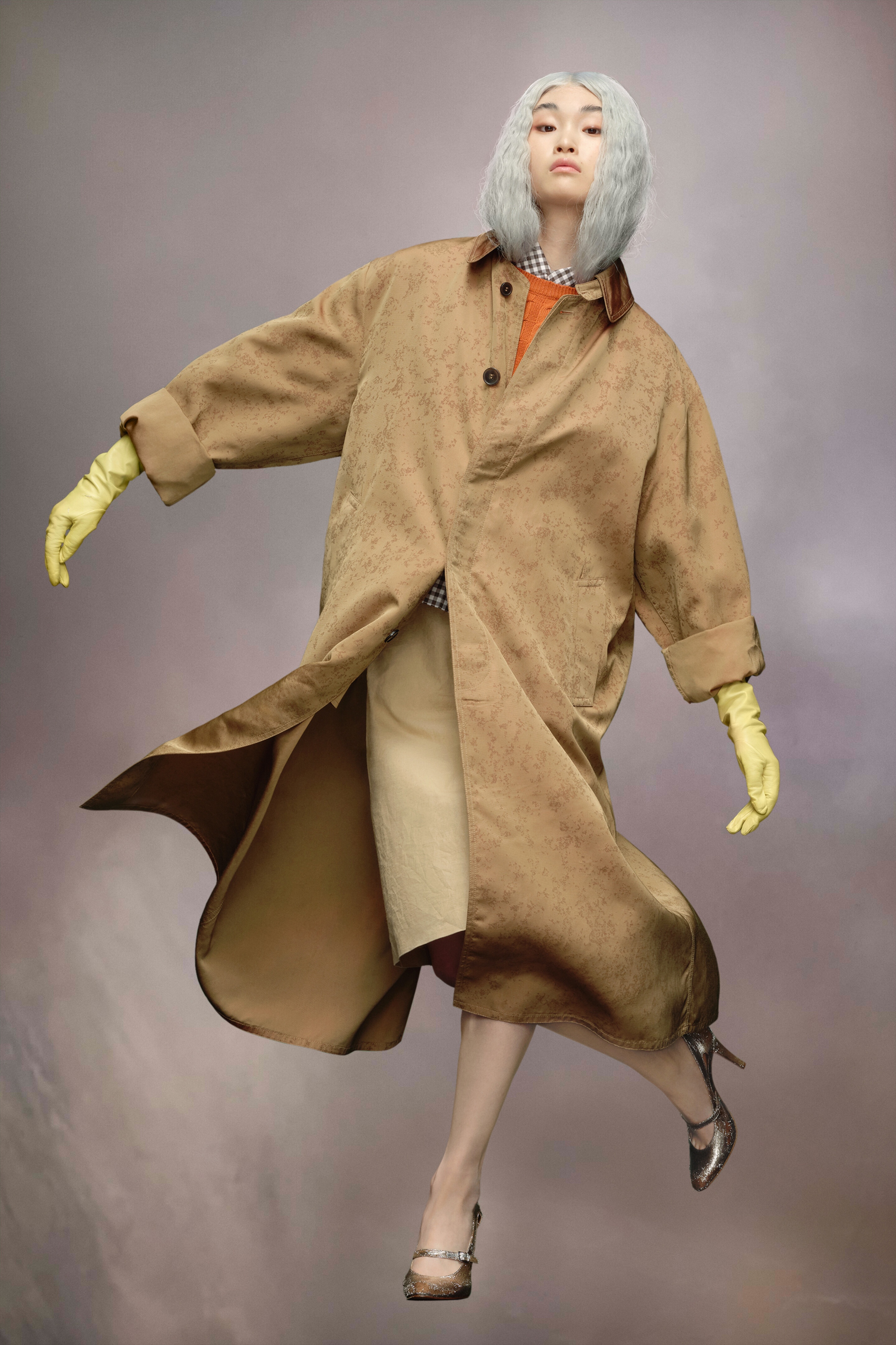 Cotton faille trench coat - 4