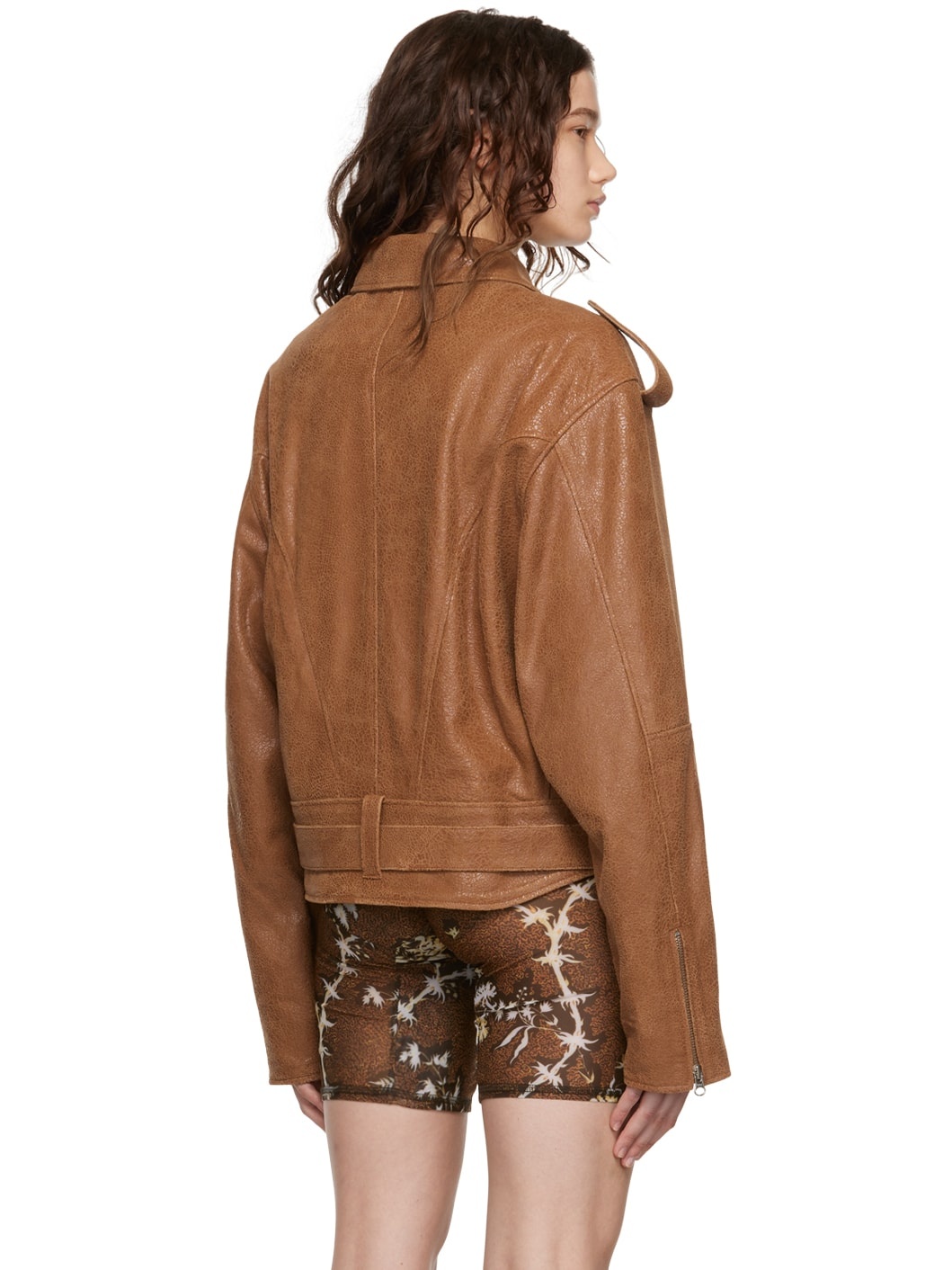 Brown Juku Leather Jacket - 3