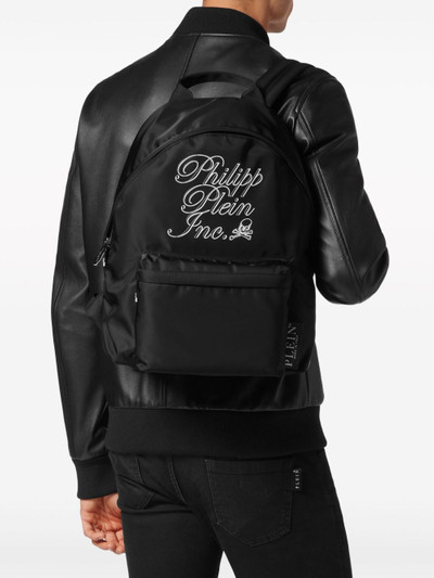 PHILIPP PLEIN logo-embroidered backpack outlook