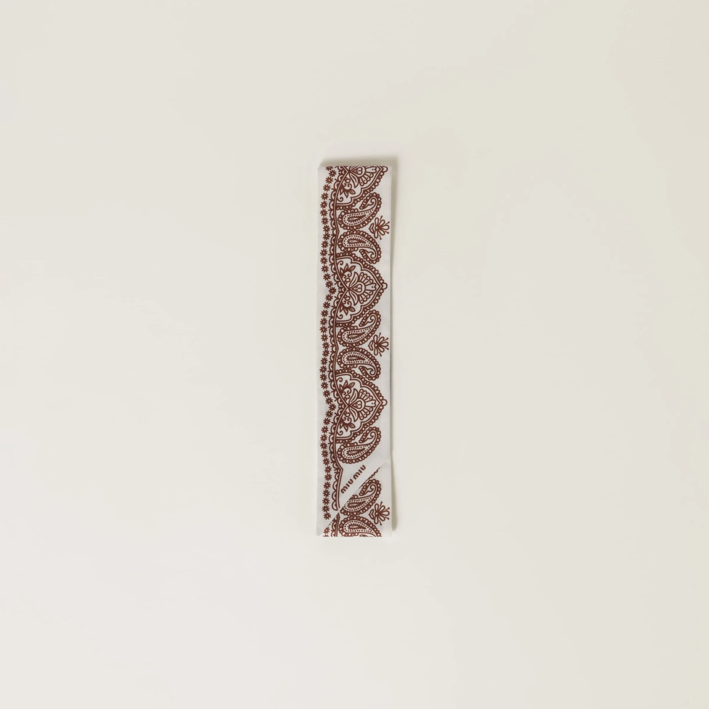 Printed poplin scarf - 1