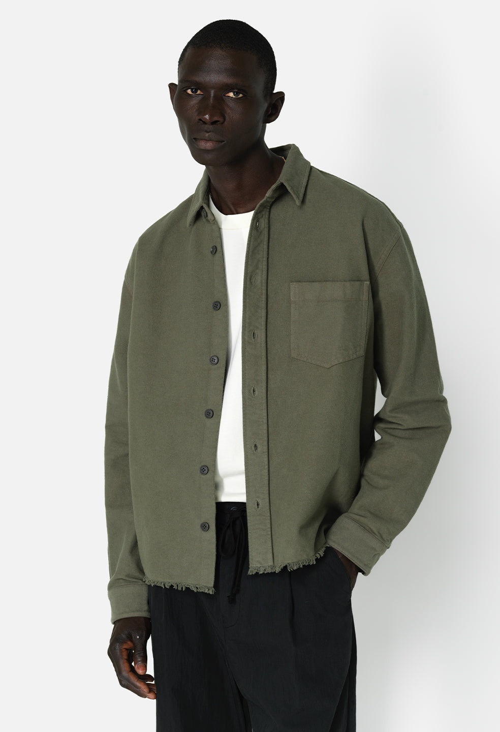 SOLID HEMI OVERSIZED SHIRT - 3