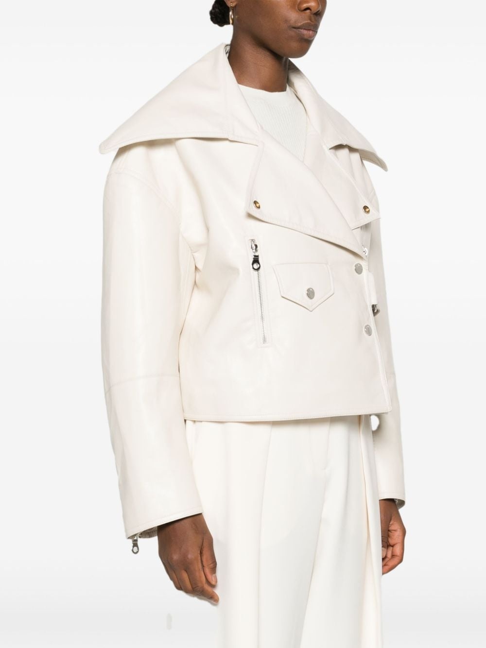 Ado cropped biker jacket - 3
