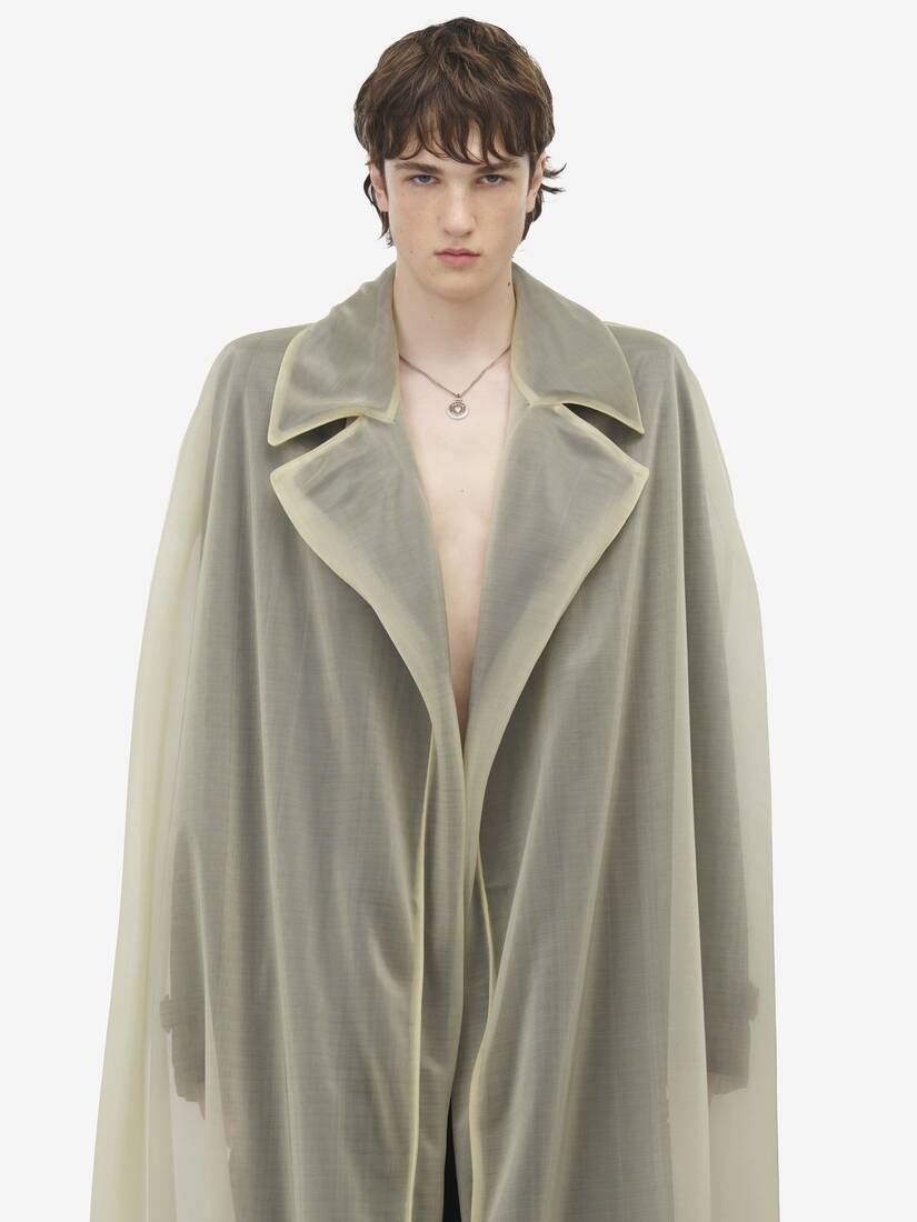 Detachable Cape Trench Coat - 6