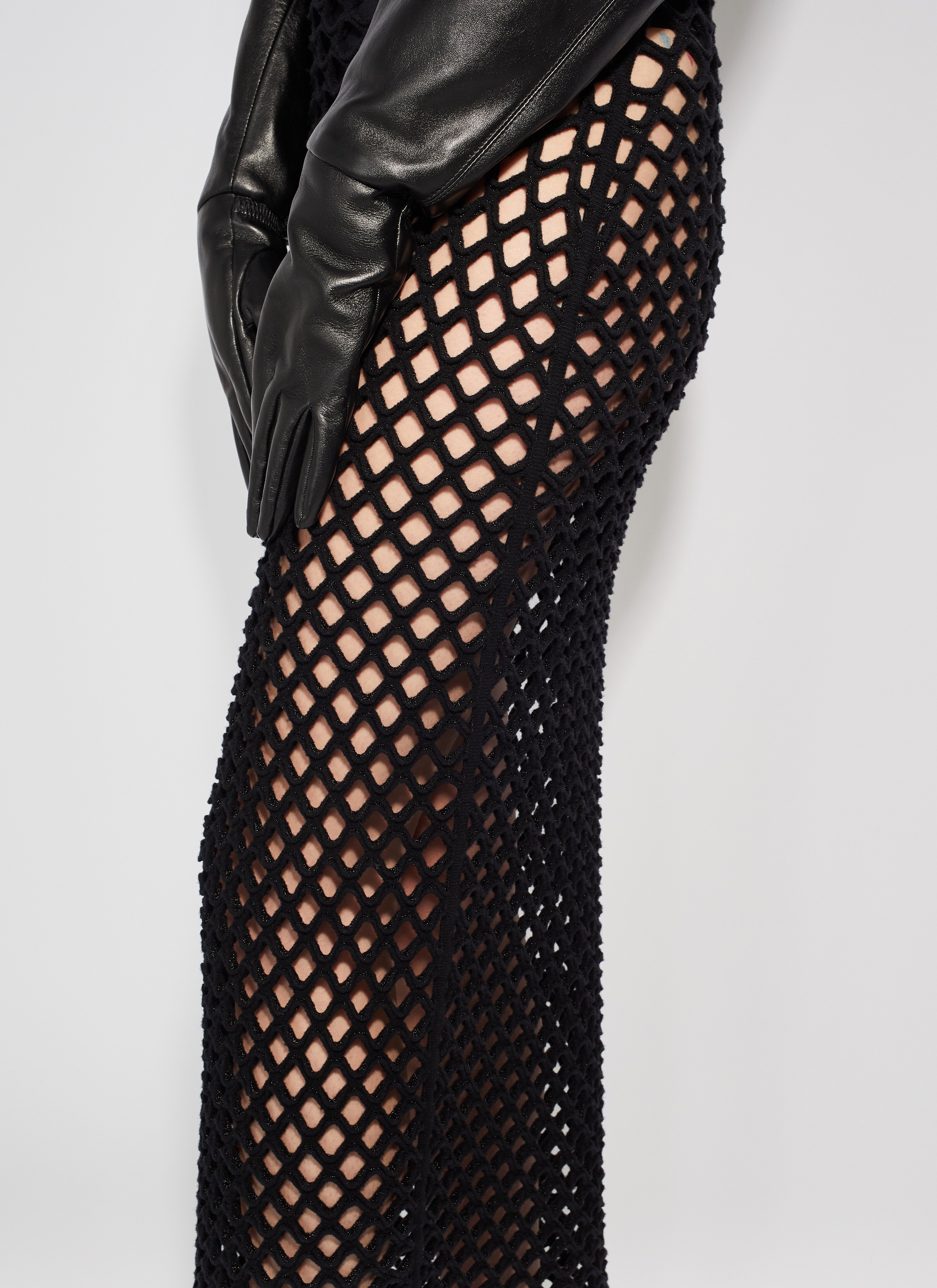 CAGE KNIT TUBE DRESS - 5