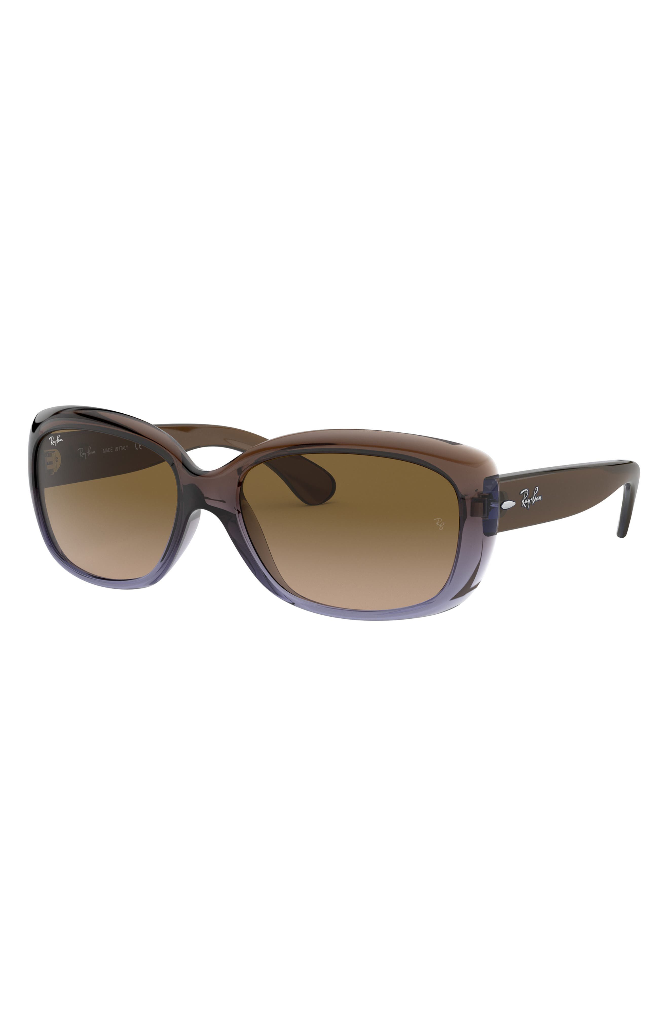 Ray-Ban Jackie 58mm Rectangular Sunglasses in Light Brown at Nordstrom - 2