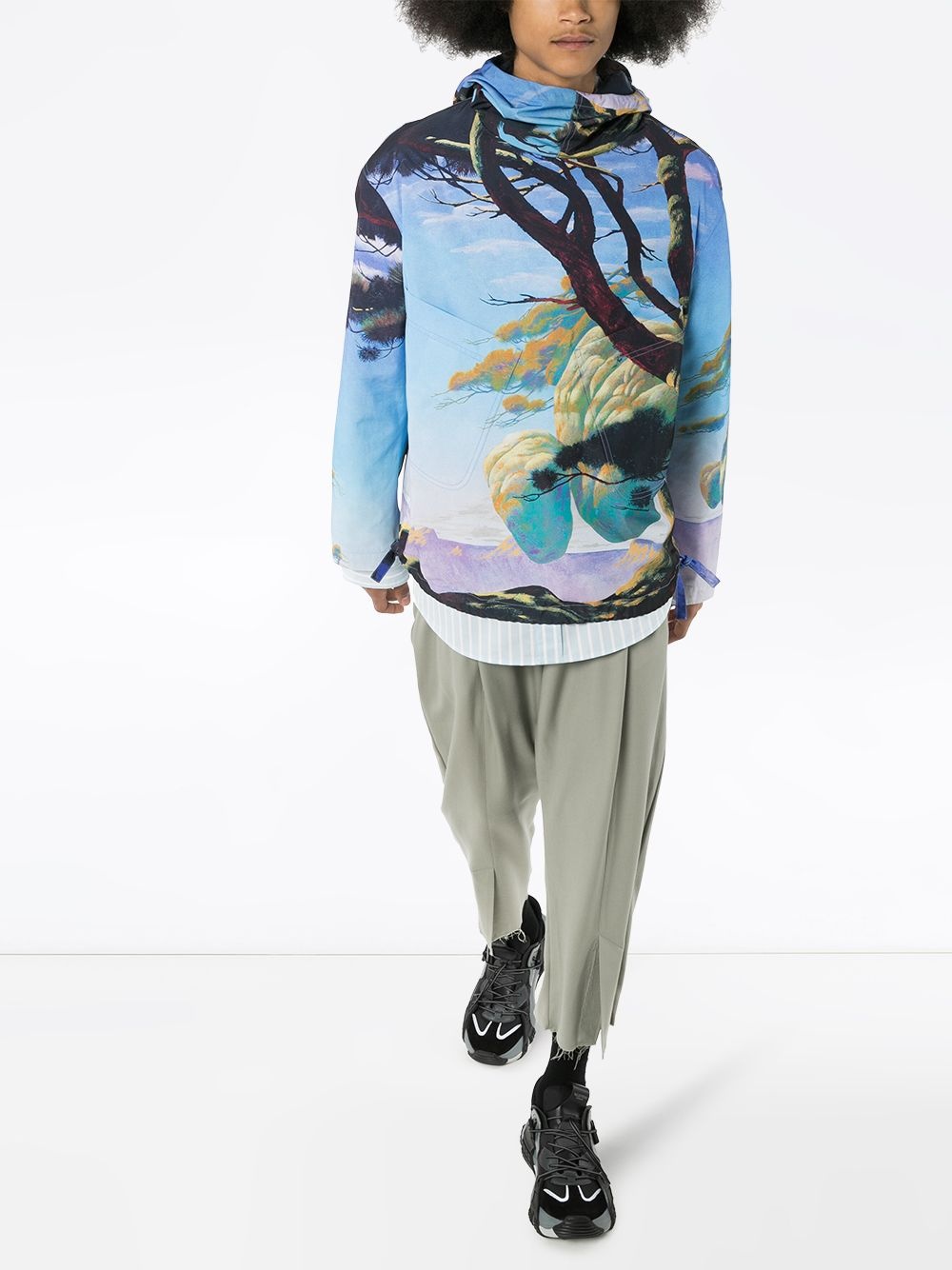 Floating Island graphic-print hooded parka - 2