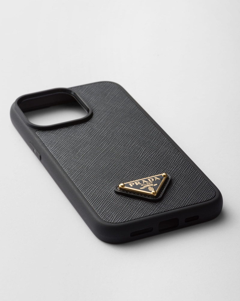 Prada Saffiano leather cover for iPhone 15 Pro Max outlook