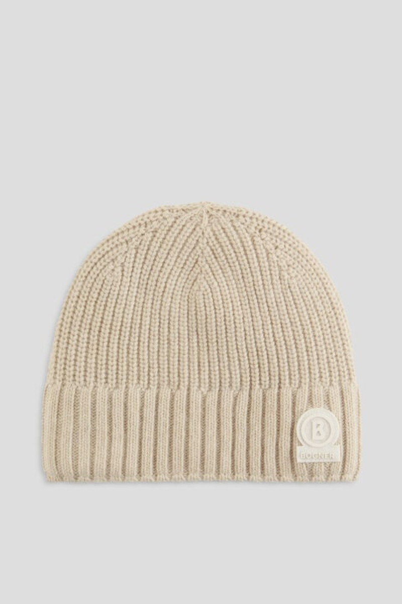 Perth Beanie in Sand 1