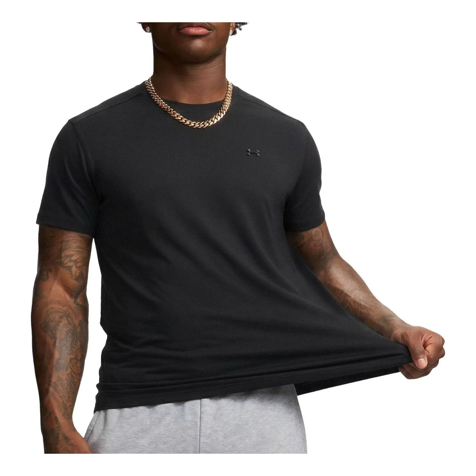 Under Armour The Bouncy T-Shirt Asia Sizing 'Ultimate Black' 6016291-008 - 1
