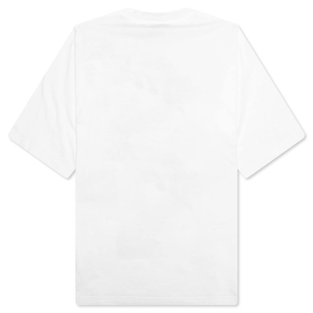 WHITE COTTON T-SHIRT WITH FLOWER PRINTS - LILY WHITE - 2