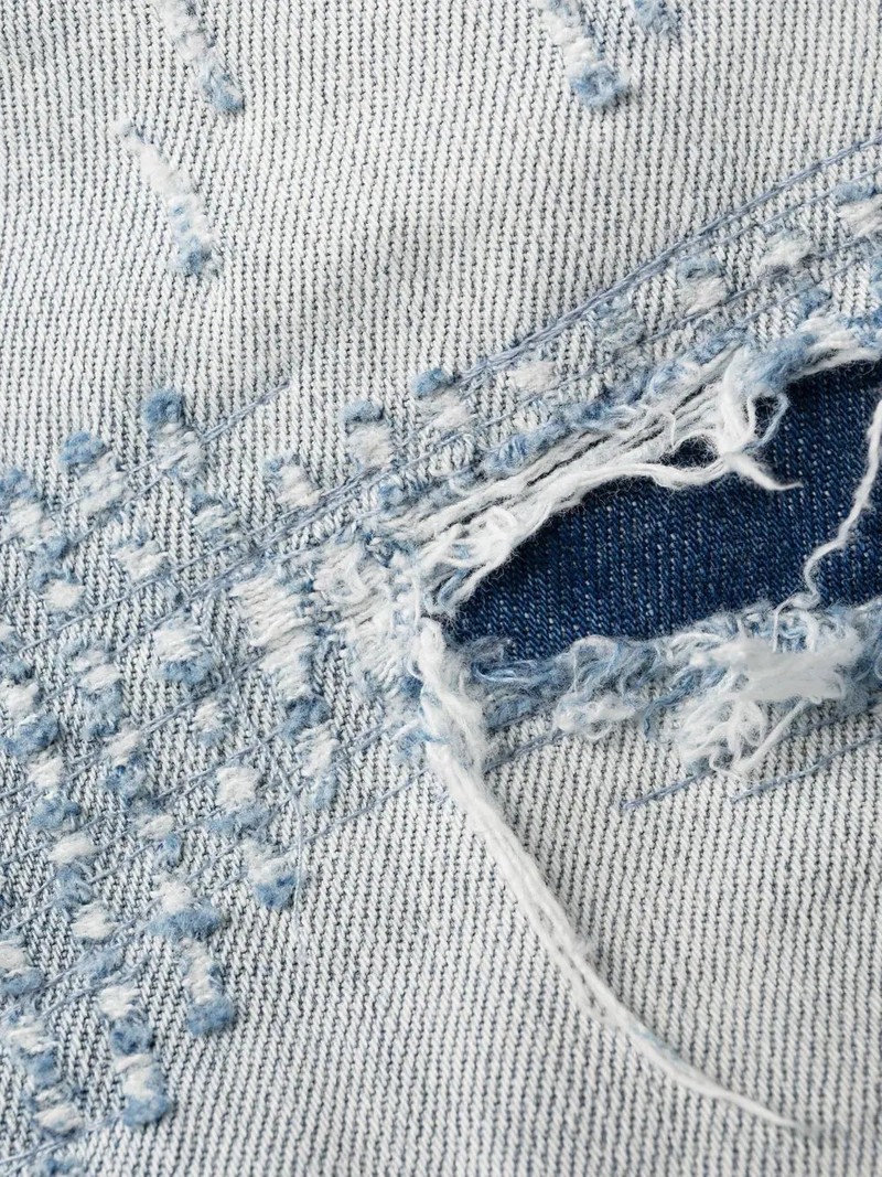 Premium distressed-detail jeans 6
