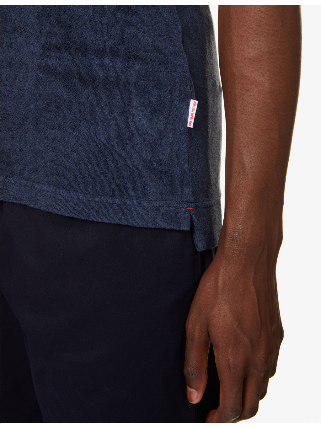 Terry relaxed-fit cotton polo top - 5