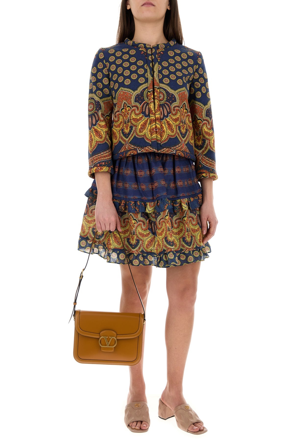 Camel leather 9TO5 shoulder bag - 5