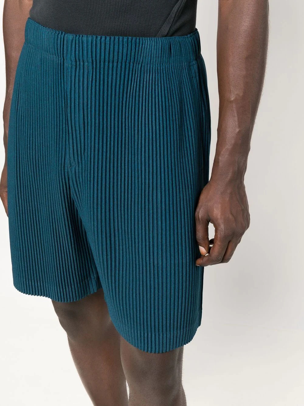 pleated knee-length shorts - 5