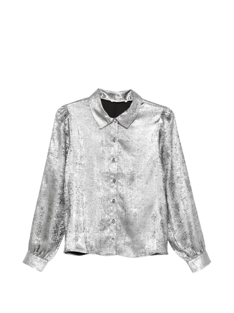 shiny staple blouse 1