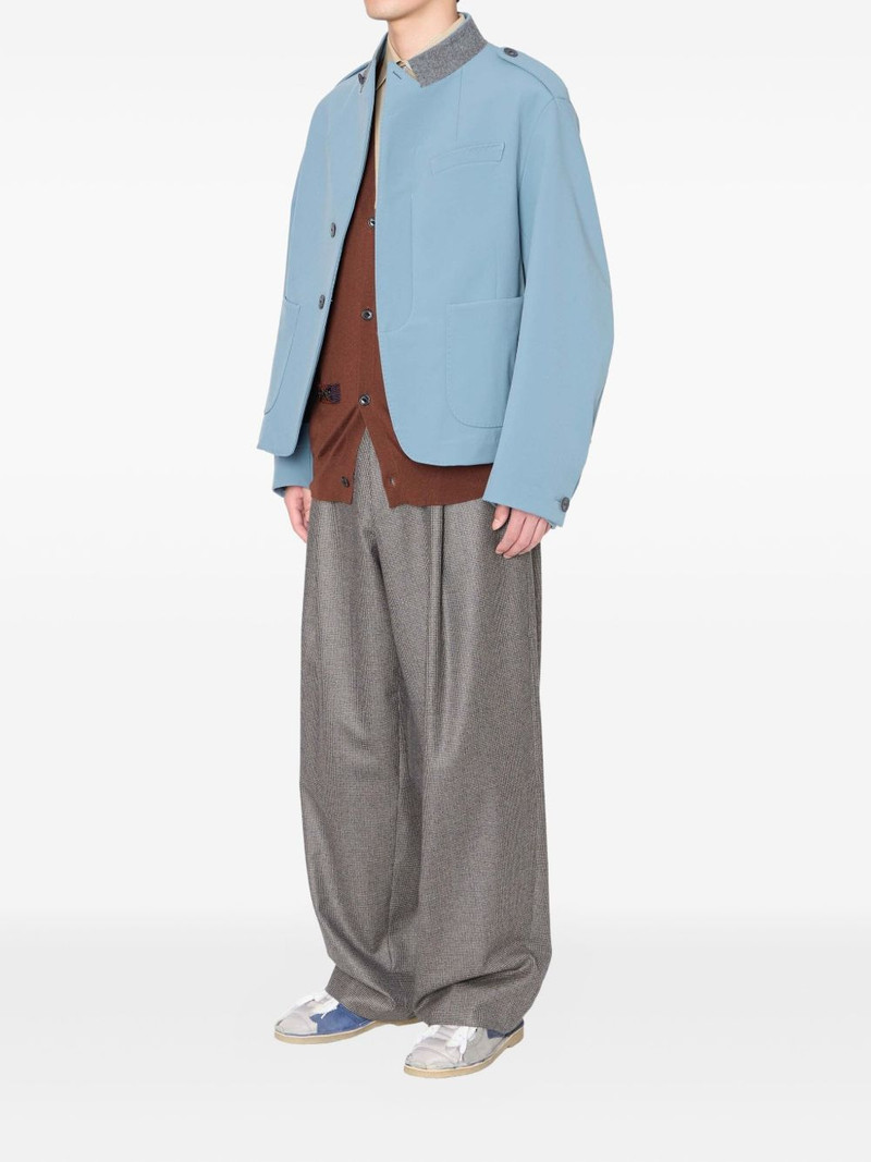check-pattern tailored trousers 3
