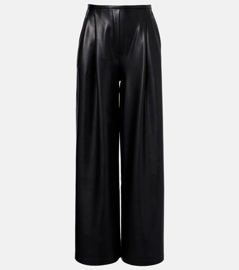 Pleated high-rise wide-leg pants 1