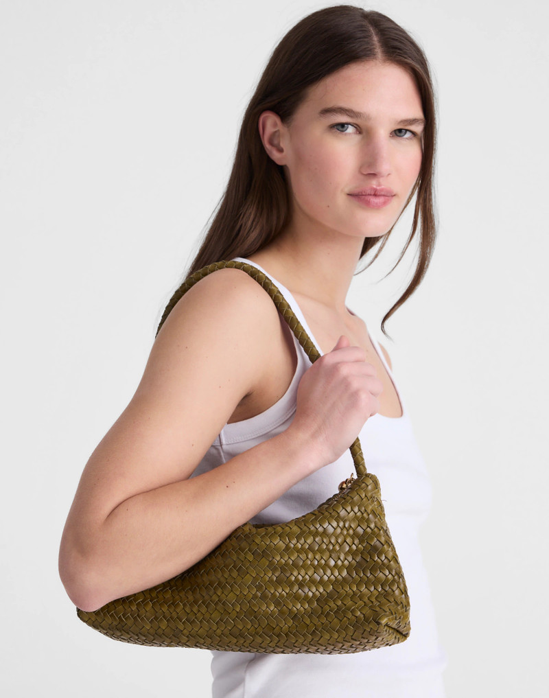The Signature Woven Mini Zip Shoulder Bag 3