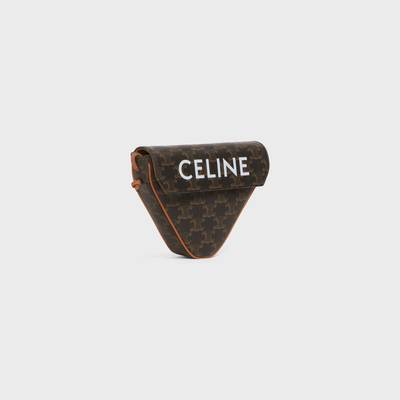 CELINE triangle bag in Triomphe Canvas with Celine print outlook