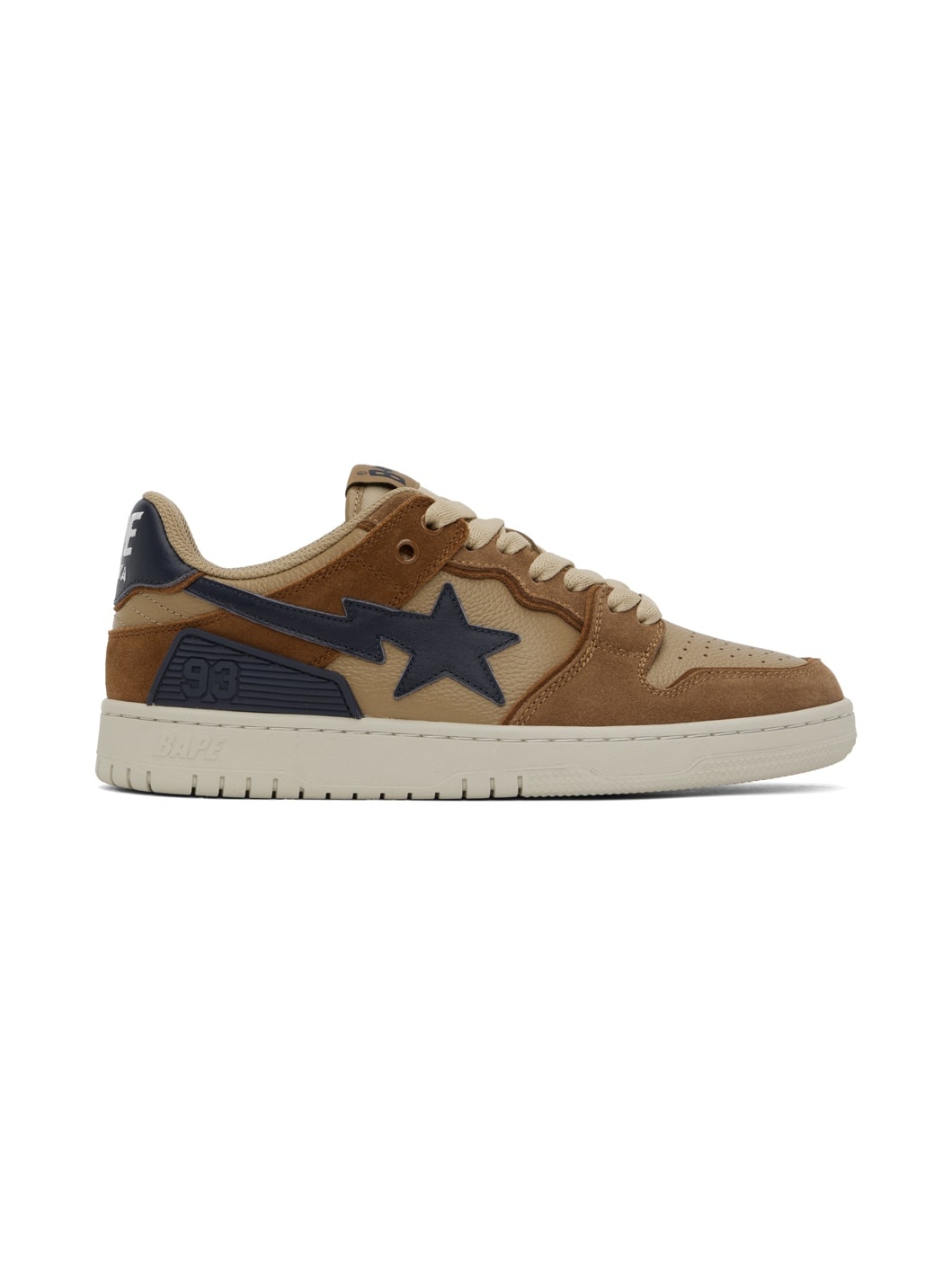 Brown & Navy SK8 Sta #4 Sneakers - 1