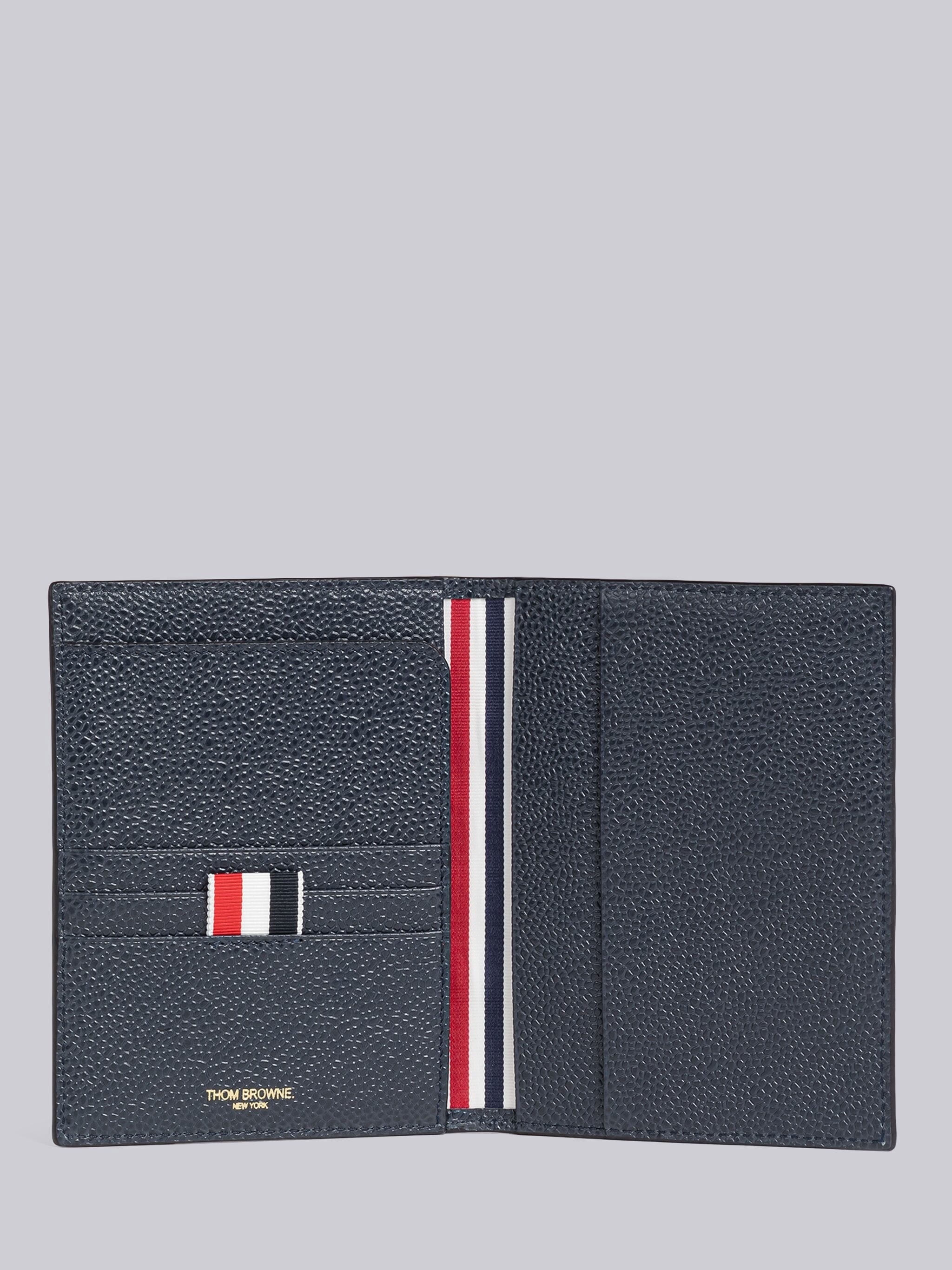 Pebble Grain Leather 4-Bar Passport Holder - 3