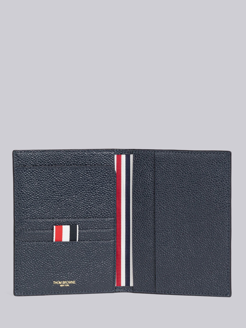 Pebble Grain Leather 4-Bar Passport Holder 3