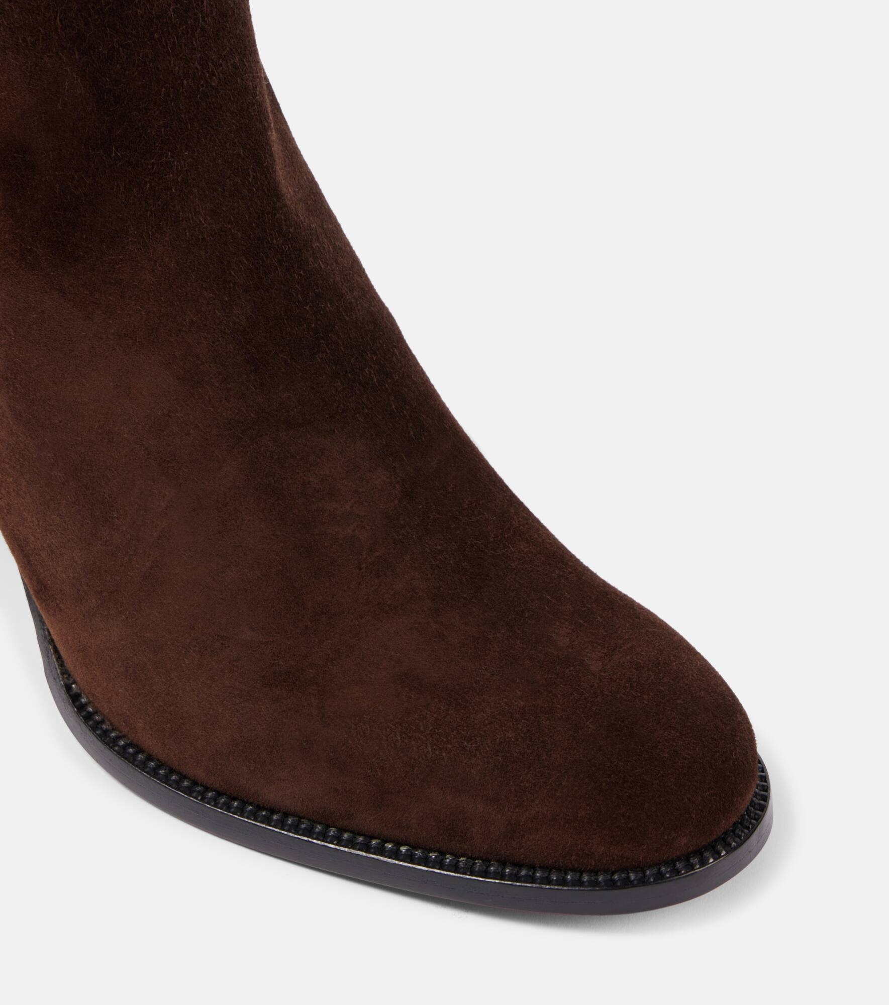 Booty Lock 70 suede ankle boots - 5