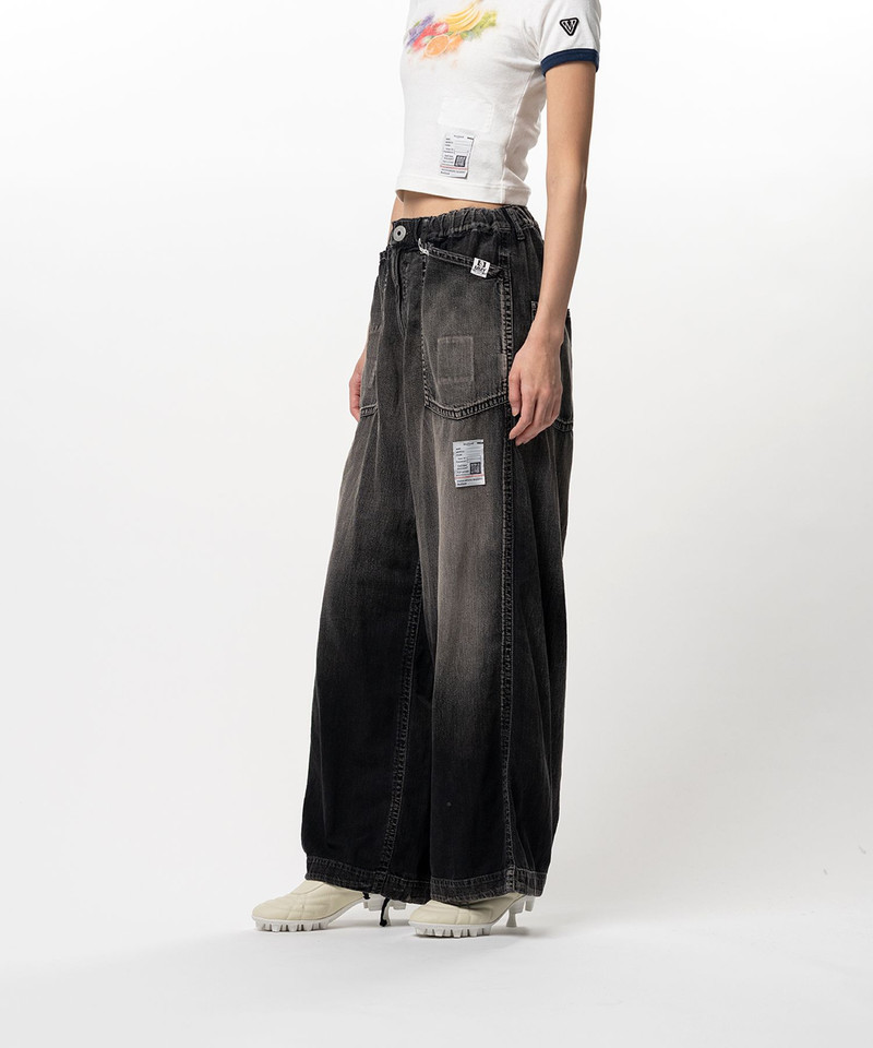 Light Denim Wide Pants 5