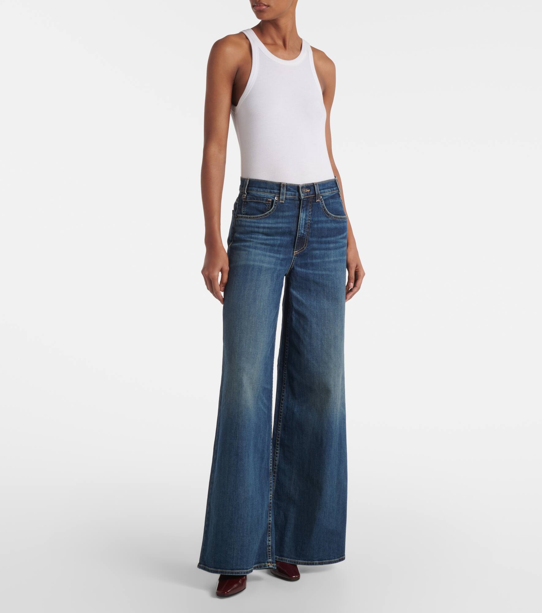 Rolland mid-rise wide-leg jeans - 7