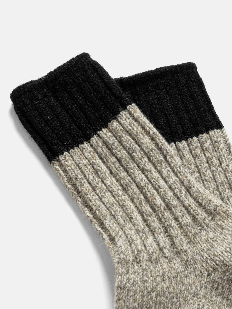 ROTOTO® R1536 Merino Wool Ragg Socks Black outlook