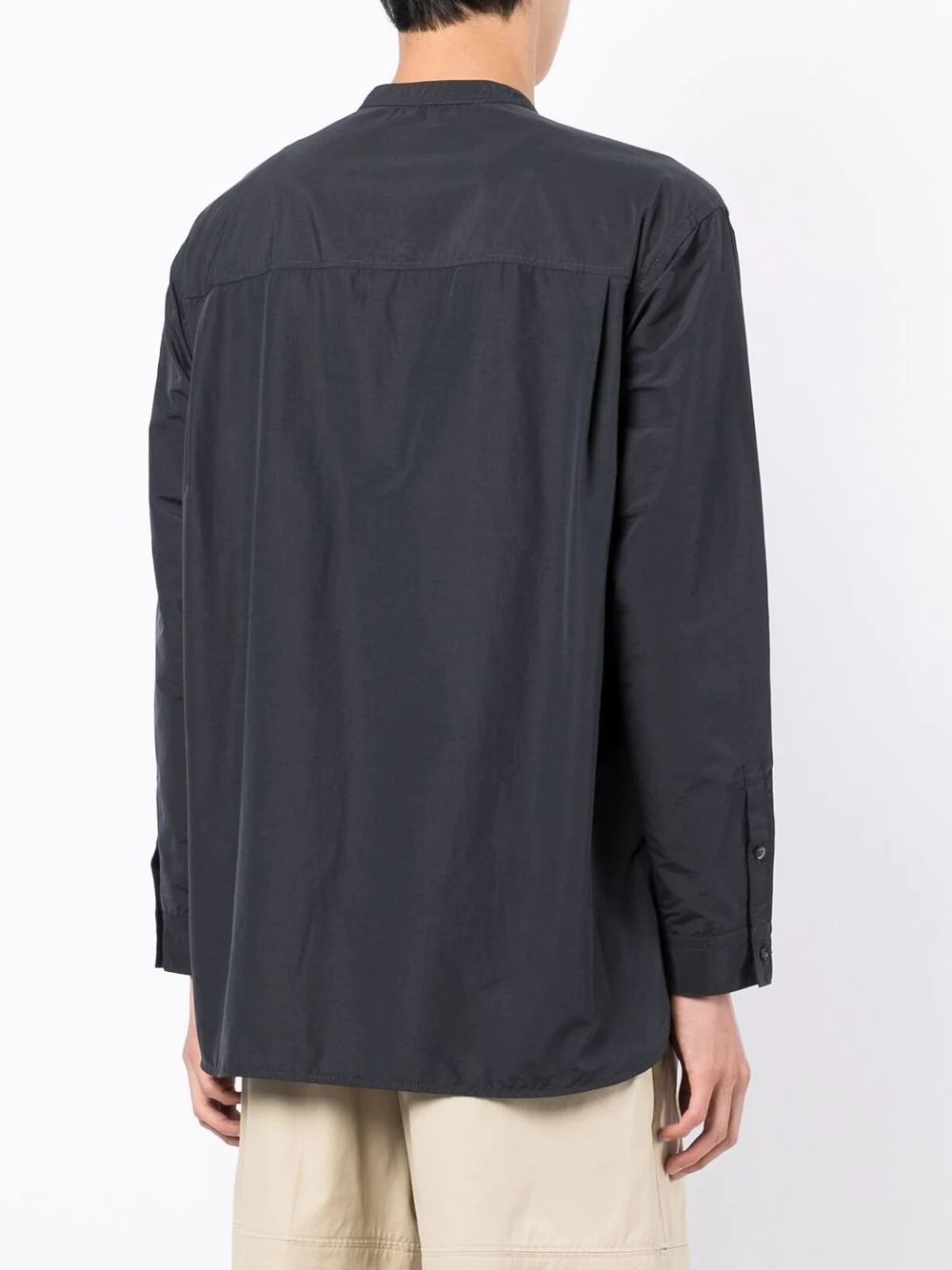 band-collar shirt - 4