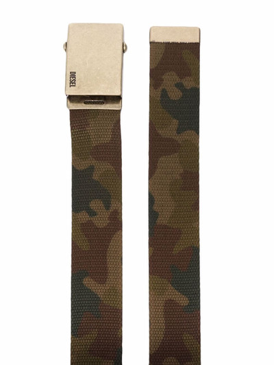 Diesel B-comba camouflage-print tape belt outlook