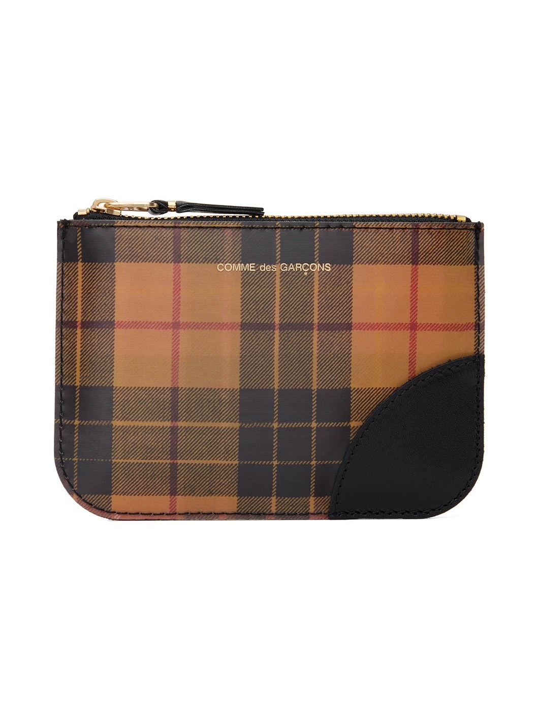 Red & Yellow Mini Lenticular Tartan Pouch - 1