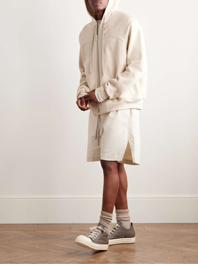 Rick Owens Panelled Cotton-Jersey Zip-Up Hoodie outlook